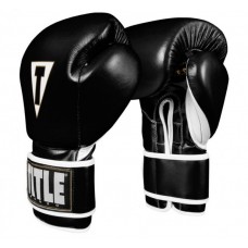 Рукавички тренувальні TITLE Boxeo Mexican Leather Training Gloves Tres чорний/білий