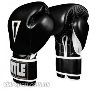 Рукавички тренувальні TITLE Boxeo Mexican Leather Training Gloves Tres чорний/білий