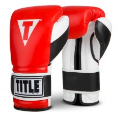 Рукавички тренувальні TITLE Boxing Luxury Training Gloves червоні