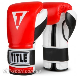 Рукавички тренувальні TITLE Boxing Luxury Training Gloves червоні