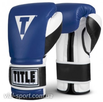 Рукавички тренувальні TITLE Boxing Luxury Training Gloves сині