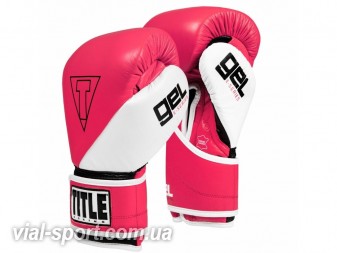 Рукавички тренувальні TITLE GEL® E-Series Training Gloves рожевий / білий