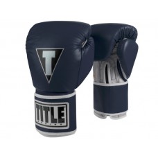 Рукавички тренувальні TITLE Limited Pro Style Leather Training Gloves Синій / Срібло