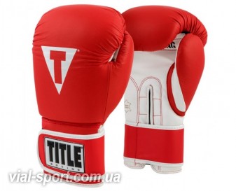 Рукавички тренувальні TITLE Pro Style Leather Training Gloves 3.0 червоний