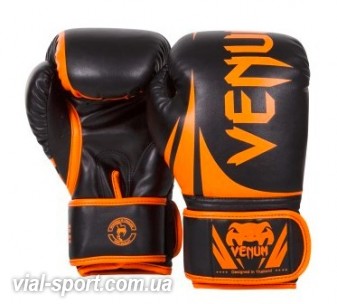 Рукавички тренувальні Venum challenger 2.0 boxing gloves neo orange / black