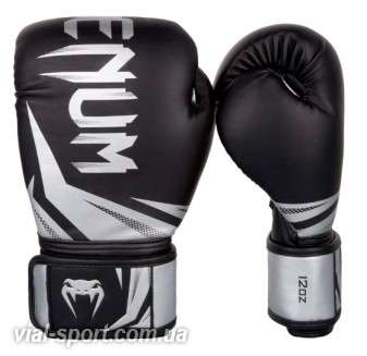 Рукавички тренувальні VENUM Challenger 3.0 Boxing Gloves чорний / сріблястий