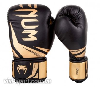 Рукавички тренувальні VENUM Challenger 3.0 Boxing Gloves чорний / золотий