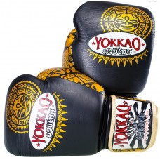 Рукавички тренувальні Yokkao maui black / gold boxing gloves