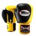 Рукавички Twins Special Muay Thai Boxing Gloves BGVL-9 (тренувальні) чорно-жовтий