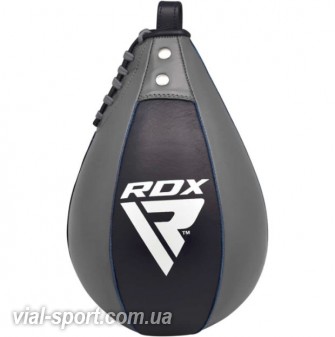 Пневмогруша боксерська RDX Leather Pro Blue 14/15.5/16. 5 см без кріплення