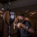 Пневмогруша на резинках TITLE vintage leather double speed bag чорний / коричневий VGLDEB