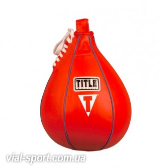 Пневмогруша швидкісна TITLE BOXING SUPER SPEED BAGS Червона 15х23см