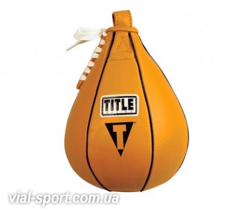 Пневмогруша швидкісна TITLE BOXING SUPER SPEED BAGS жовта 13х20см