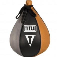 Пневмогруша швидкісна TITLE GENUINE LEATHER SUPER SPEED BAG SSB сірий / чорний / помаранчевий