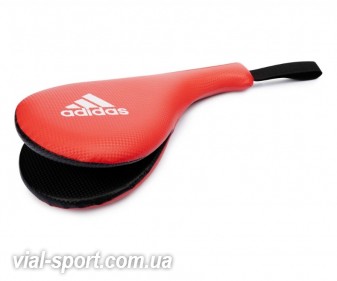 Подвійна ракетка для відпрацювання ударів Double Target Pad червоно/чорна | ADIDAS ADITKT02