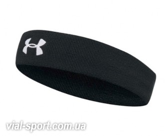 Пов'язка на голову Under Armour Performance Headband чорний чоловік UNI 1276990-001