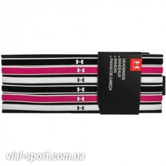 Пов'язка на голову Under Armour UA Mini Headbands (6pk) чорна 1286016-002