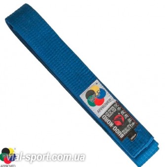 Пояс Budo-Nord Belt WKF blue