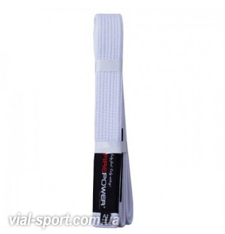 Пояс для кімоно FIREPOWER Light BJJ Belt White