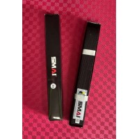 Пояс для кімоно SMAI Premium Version WKF чорний B005BWKF