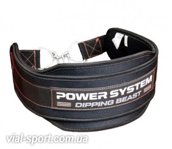 Пояс для обтяжень Power System dipping beast ps-3860 black / red