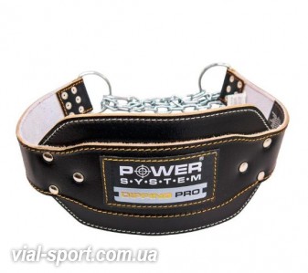 Пояс для обтяжень Power System Dipping Pro PS-3820 Black Yellow Line