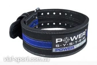 Пояс для пауерліфтингу Power System power Lifting PS-3800 Black / Blue Line