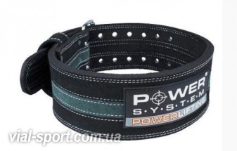 Пояс для пауерліфтингу Power System Power Lifting PS-3800 Black / Grey Line