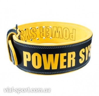 Пояс для важкої атлетики Power System Beast PS-3830 Black / Yellow