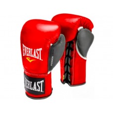 Професійні рукавички EVERLAST Powerlock Pro Fight Boxing Gloves червоний