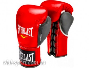 Професійні рукавички EVERLAST Powerlock Pro Fight Boxing Gloves червоний