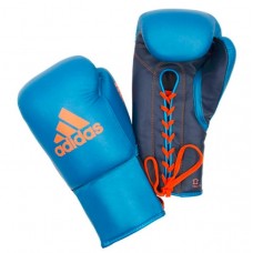 Професійні рукавички Glory Adidas на шнурках (ADIBCM06, сині)