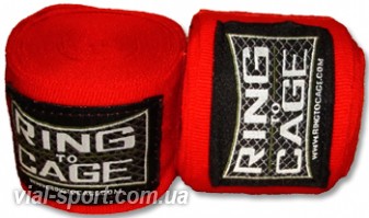 Бинти Мексиканські RING TO CAGE Handwraps Mexican Style Stretchable 180 " 457см RC60 Red