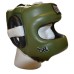 Боксерський шолом з бампером RING TO CAGE Deluxe Full Face GelTech Sparring Headgear 2.0 RC50FS2 green