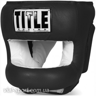 Боксерський шолом TITLE Boxing Face Protector black