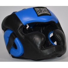 Шолом Боксерський з повним захистом RING TO CAGE Diagonal Improved-Vision Full Face Headgear-chin &amp; cheek RC50T black blue