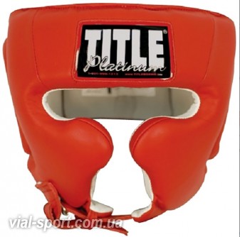 Шолом захисний TITLE Platinum Training Headgear червоний
