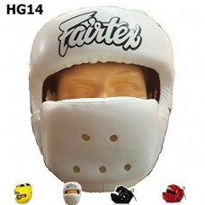 Шолом тренувальний Fairtex New Full Face Head Guard HG14 білий