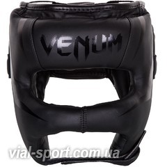 Боксерський шолом Venum Elite Iron Headgear Matte Black