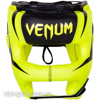 Боксерський шолом Venum Elite Iron Headgear Neo Yellow