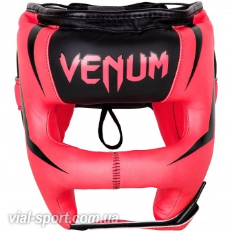 Боксерський шолом Venum Venum Elite Iron Headgear Pink