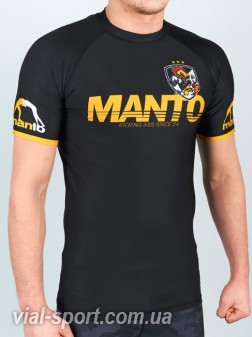 Рашгард Manto short sleeve rashguard kickass black