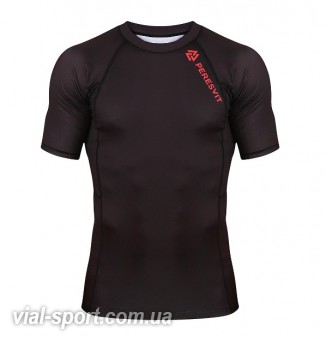 Рашгард Peresvit Core short sleeve black-red