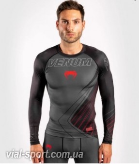 Рашгард з довгим рукавом Venum Contender 5.0 Rashguard Black Red