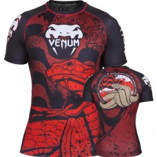 Рашгард Venum Crimson Viper Rashguard Short Sleeves Black Red