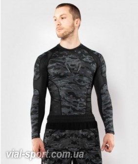 Рашгард Venum Defender Rashguard Long Sleeves Dark Camo