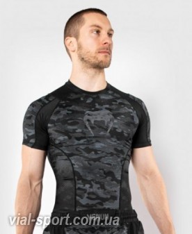 Рашгард Venum Defender Rashguard Short Sleeves Dark Camo