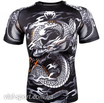 Рашгард Venum Dragons Flight Rashguard Short Sleeves Black