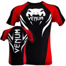 Рашгард Venum "Electron 2.0" Rashguard-Black-Short Sleeves