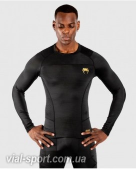 Рашгард Venum G-Fit Rashguard Short Sleeves Black Gold